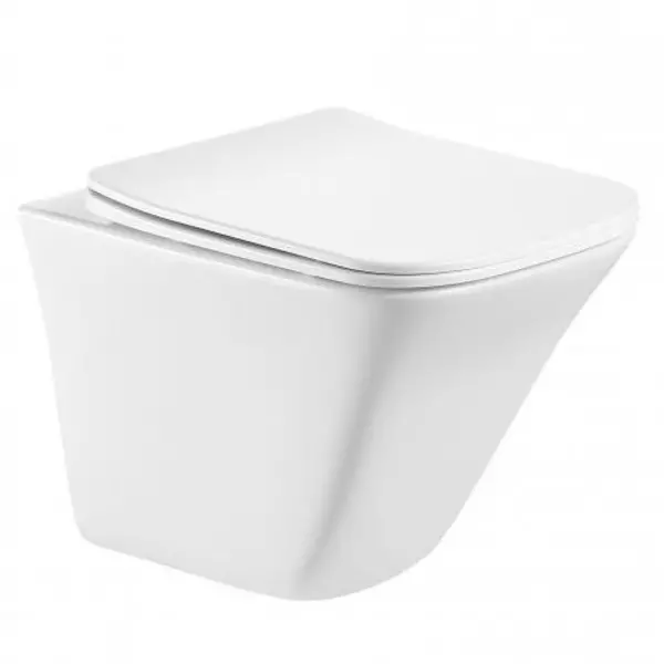 

Подвесной унитаз безободковый «Belbagno» Marmi BB052CHR-002 белый с сиденьем дюропласт с микролифтом белое