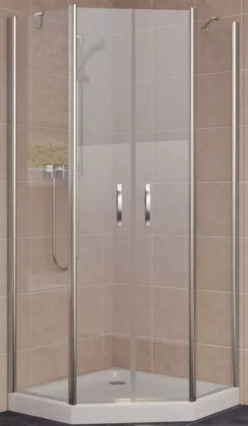 

Душевой угол-ограждение «Vegas Glass» EFA-Pen Lux 100/100 прозрачный/глянцевый хром без поддона универсальный