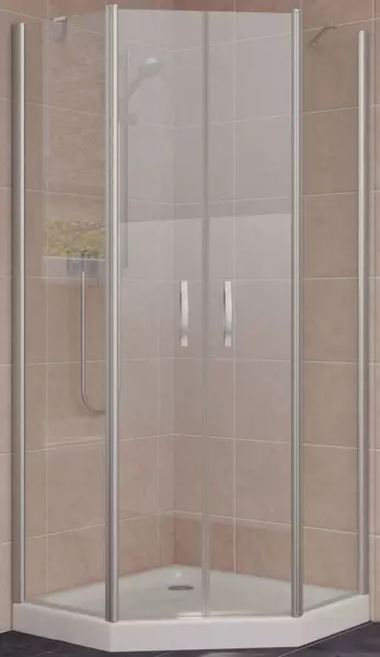 

Душевой угол-ограждение «Vegas Glass» EFA-Pen Lux 100/100 прозрачный/матовый хром без поддона универсальный