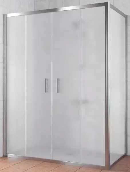 

Душевой угол-ограждение «Vegas Glass» Z2P+ZPV Tur Novo 190/80 прозрачный/глянцевый хром без поддона универсальный