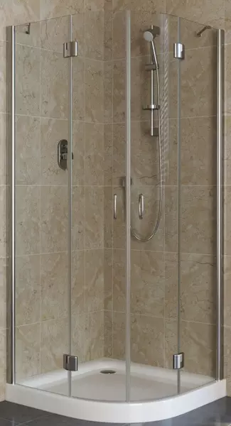 

Душевой угол-ограждение «Vegas Glass» AFS Lux 80/80 прозрачный/глянцевый хром без поддона универсальный