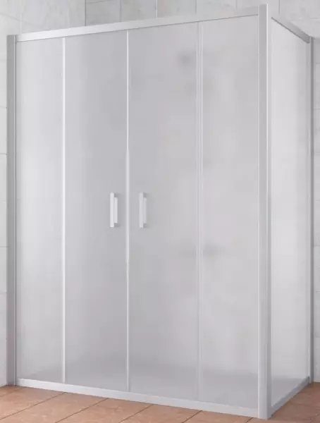 

Душевой угол-ограждение «Vegas Glass» Z2P+ZPV Novo 170/90 сатин/матовый хром без поддона универсальный