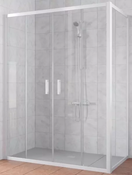 

Душевой угол-ограждение «Vegas Glass» Z2P+ZPV Novo 210/90 прозрачный/белый без поддона универсальный