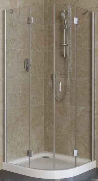 

Душевой угол-ограждение «Vegas Glass» AFS Lux 80/80 прозрачный/матовый хром без поддона универсальный