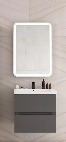 Мебель для ванной подвесная «Art&Max» Techno 60 Смоки софт - фото 1