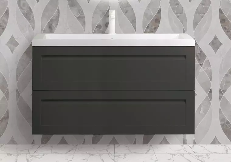 

Тумба с раковиной «Art&Max» Platino 90 (AM7110-90) подвесная серый матовый