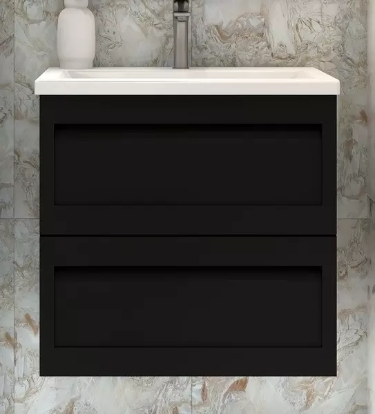 

Тумба с раковиной «Art&Max» Platino 60 (AM7117-60) подвесная чёрный матовый