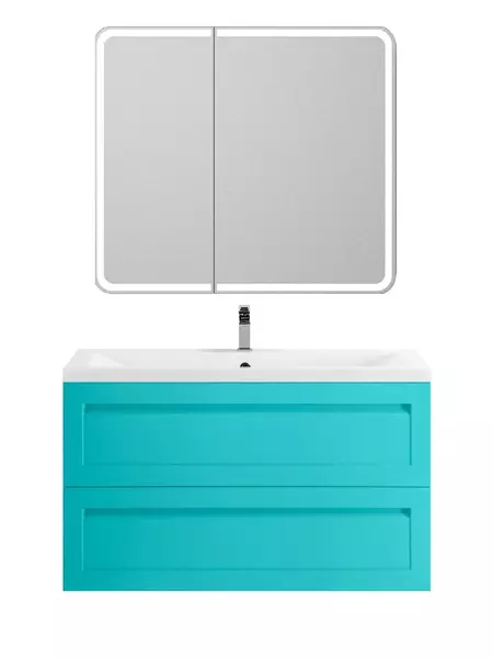 Мебель для ванной подвесная Art Max Platino 100 cветло-зелёный матовый 84850₽