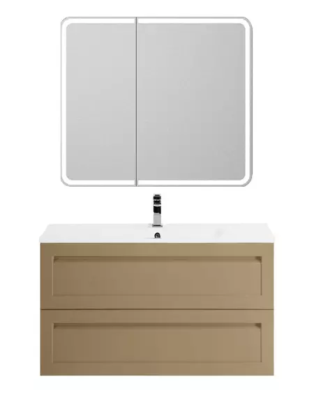 Мебель для ванной подвесная Art Max Platino 90 капучино матовый 82280₽