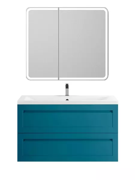 Мебель для ванной подвесная Art Max Platino 90 бирюзовый матовый 82280₽