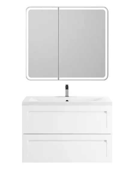 Мебель для ванной подвесная Art Max Platino 90 белый глянец 82280₽