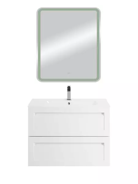 Мебель для ванной подвесная Art Max Platino 80 белый матовый 65500₽