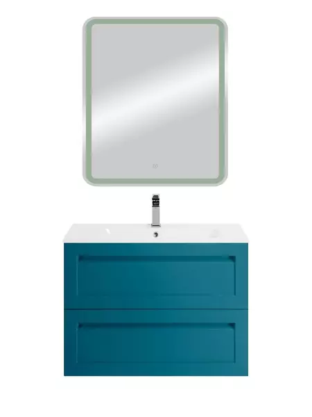 Мебель для ванной подвесная Art Max Platino 75 бирюзовый матовый 66050₽