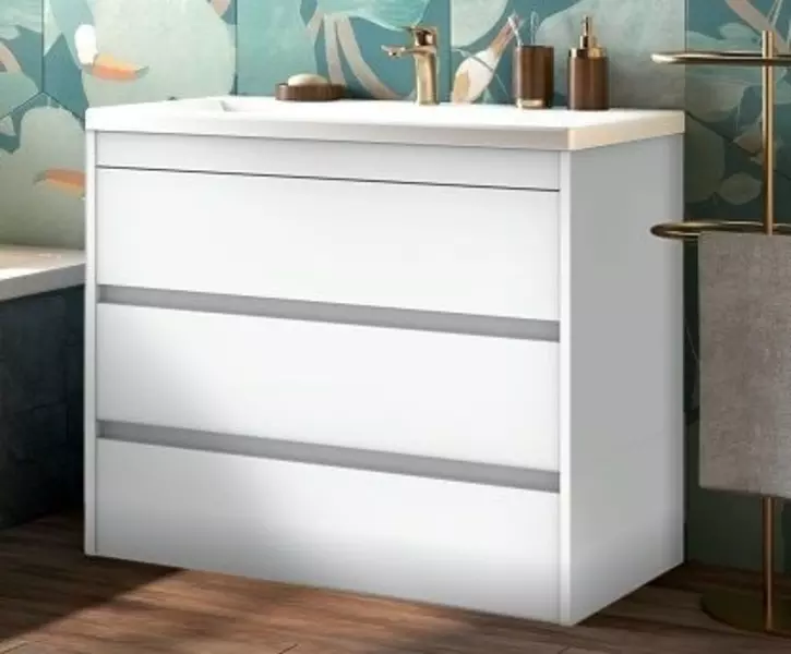 

Тумба с раковиной «Art&Max» Family 100 (Am-lav 100) Bianco Lucido