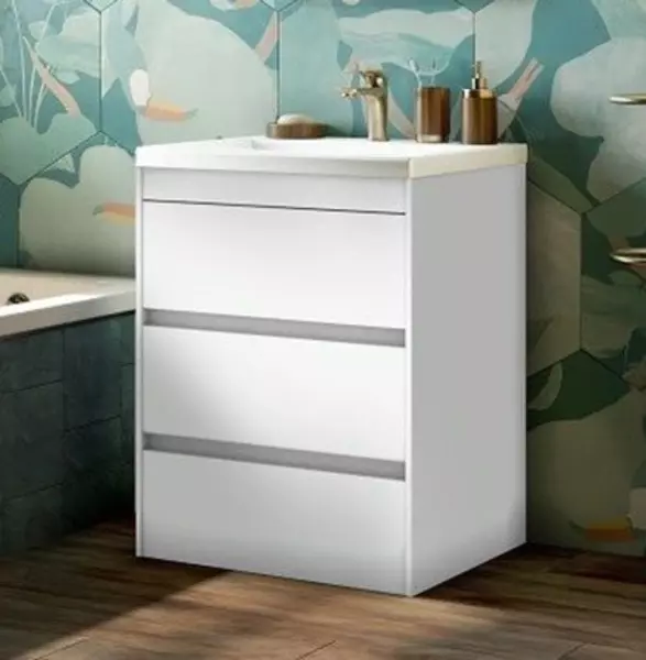 Тумба с раковиной «Art&Max» Family 58 (Am-lav 58) Bianco Lucido