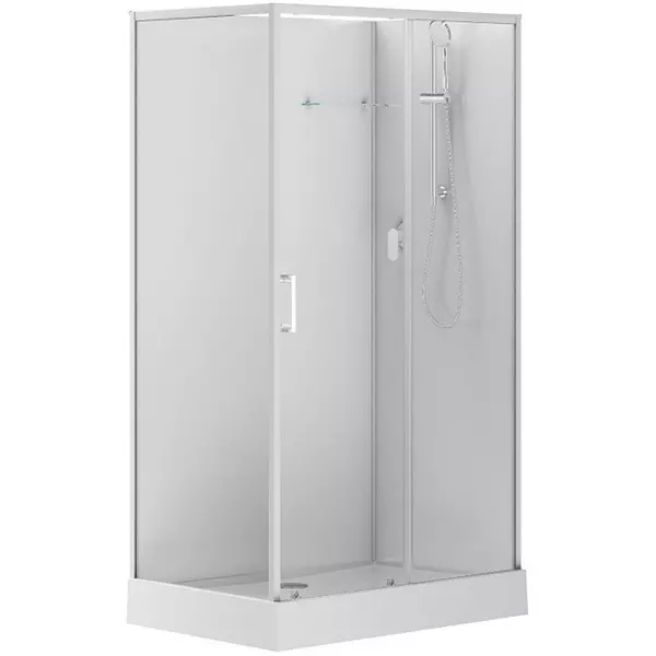 

Душевая кабина «Aquanet» Passion EVO R 120/80 низкий поддон прозрачная/белая без крыши правая