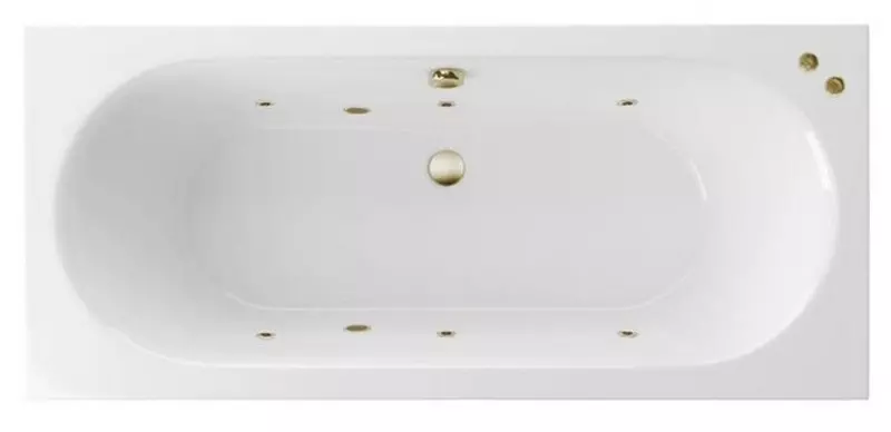

Гидромассажная ванна акриловая «Excellent» Oceana Slim 180/80 Soft с каркасом с сифоном белая/бронза