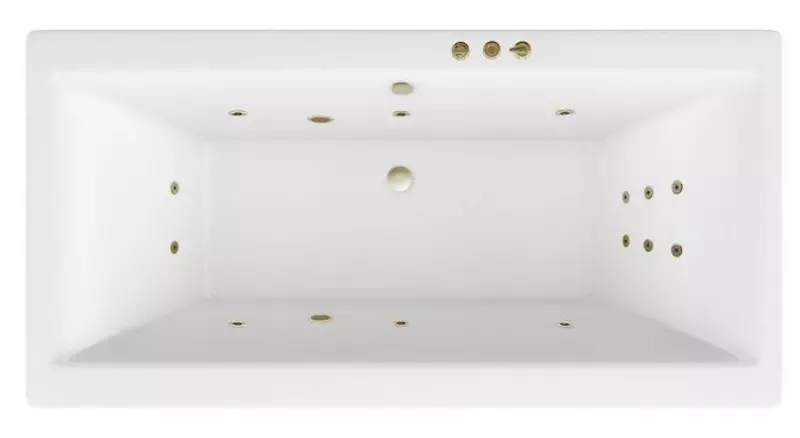 

Гидромассажная ванна акриловая «Excellent» Pryzmat 200/90 Smart с каркасом с сифоном белая/бронза
