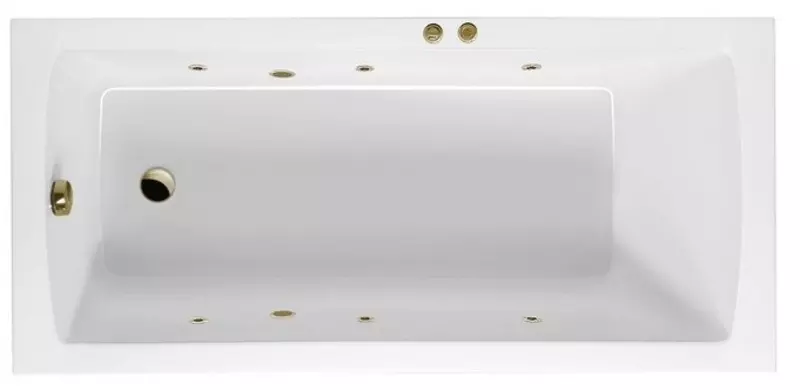 

Гидромассажная ванна акриловая «Excellent» Aquaria 150/70 Soft с каркасом с сифоном белая/бронза