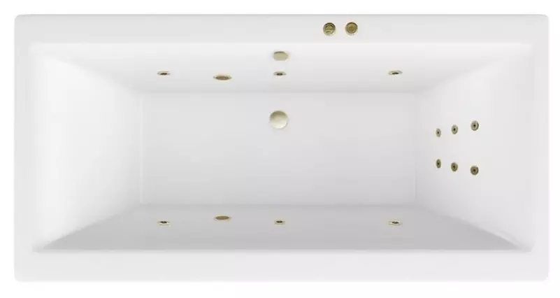 

Гидромассажная ванна акриловая «Excellent» Pryzmat Slim 170/75 Line с каркасом с сифоном белая/бронза