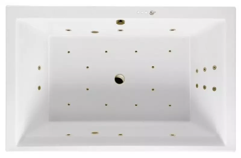 

Гидромассажная ванна акриловая «Excellent» Crown Lux 190/120 Ultra с каркасом с сифоном белая/бронза