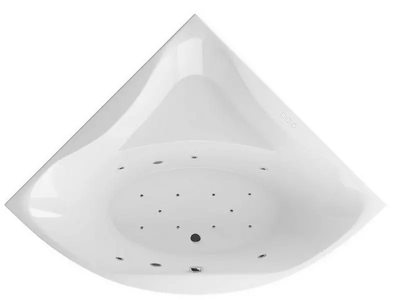 

Гидромассажная ванна акриловая «Excellent» Glamour 150/150 Relax с каркасом с сифоном белая/хром