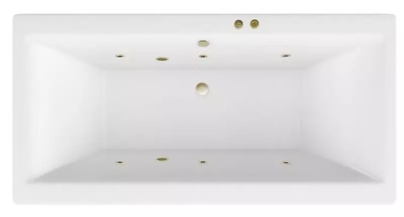 

Гидромассажная ванна акриловая «Excellent» Pryzmat Slim 180/80 Soft с каркасом с сифоном белая/бронза