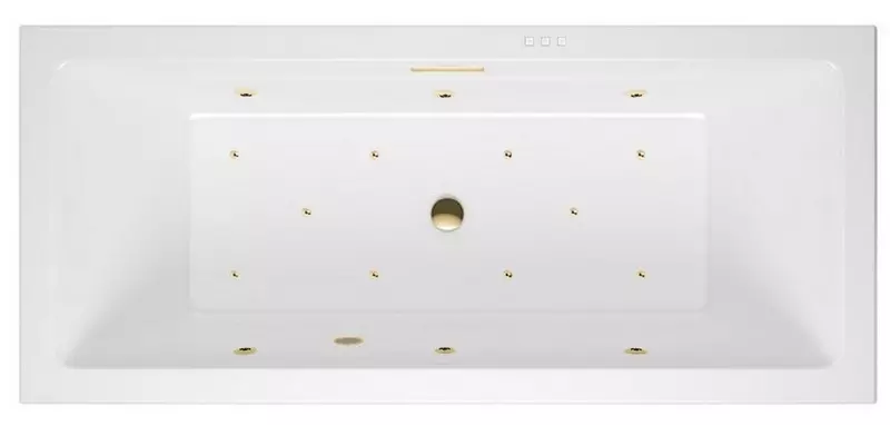 

Гидромассажная ванна акриловая «Excellent» Heaven Slim 180/80 Relax с каркасом с сифоном белая/золото