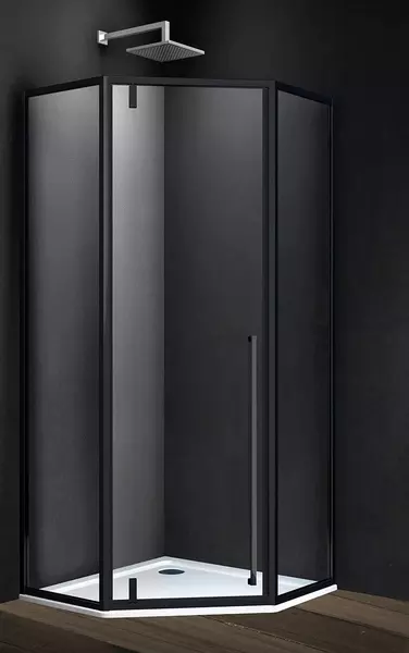 

Душевой угол-ограждение «Vincea» Penta VSP-3P100CLB 100/100 прозрачный/чёрный многоугольный без поддона универсальный