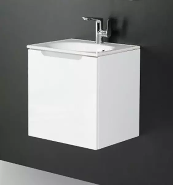 

Тумба с раковиной «Belbagno» Etna 50 (BB1923-500) подвесная Bianco Lucido левая