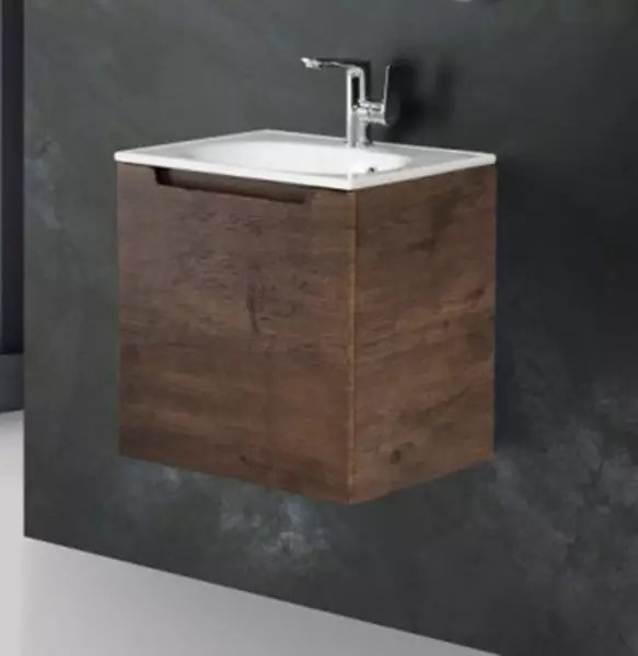 

Тумба с раковиной «Belbagno» Etna 50 (BB1923-500) подвесная Rovere Moro левая