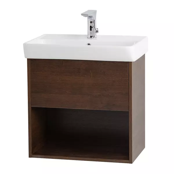 

Тумба с раковиной «Belbagno» Neon 60 с ящиком (Neon 60) подвесная Rovere Scuro