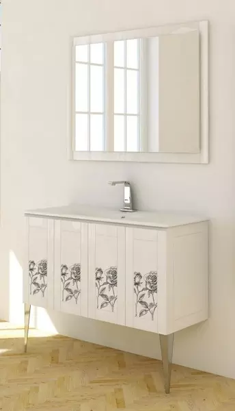 

Мебель для ванной из массива «Cezares» Rosa 120 Decorato Rosa