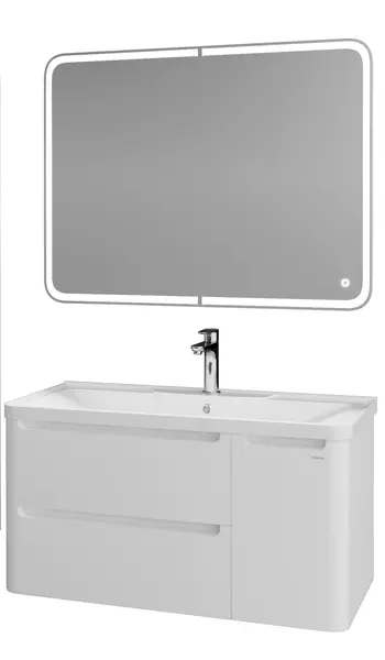 Мебель для ванной подвесная «Grossman» Адель 90 белый глянец