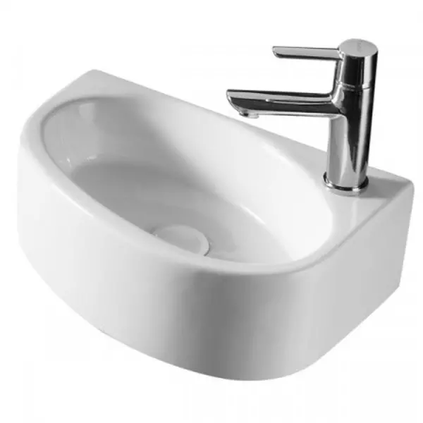 

Раковина угловая «Azario» 42/29 AZ4519 фарфоровая белый