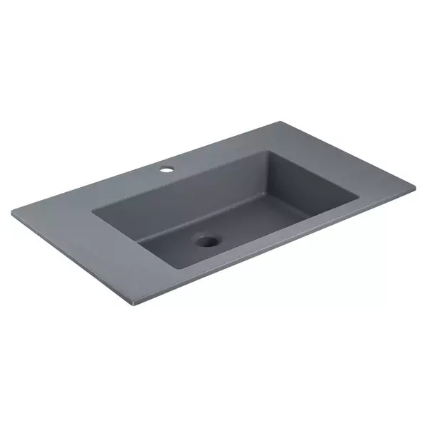 

Раковина «Vincea» 80/48 VCB-13800G искусственный камень серая