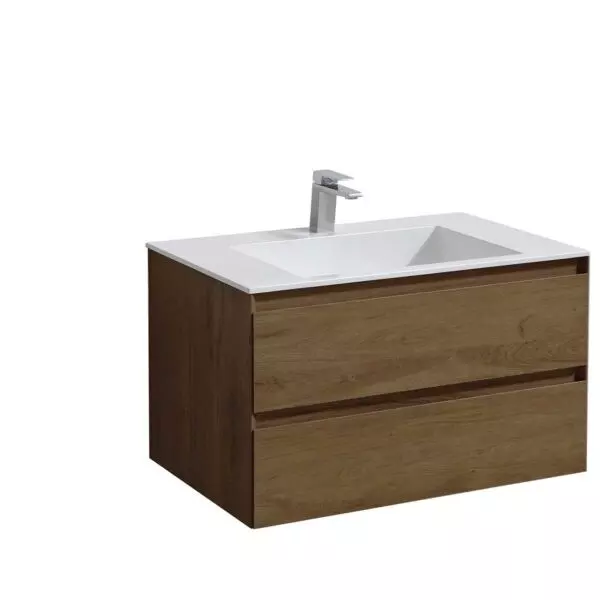 

Тумба с раковиной «Vincea» Luka 80 с 2 ящиками (VCB-13800W белая) подвесная T.Oak