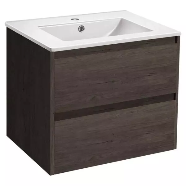 

Тумба с раковиной «Vincea» Gio 60 с 2 ящиками (VBS-13960 60 белая) подвесная R.Oak