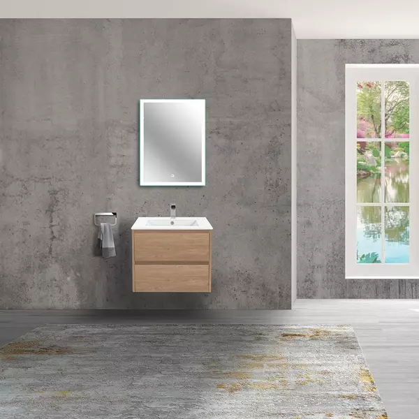 

Мебель для ванной подвесная «Vincea» Gio 60 с 2 ящиками N.Oak