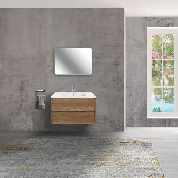 Мебель для ванной подвесная «Vincea» Gio 80 с 2 ящиками T.Oak