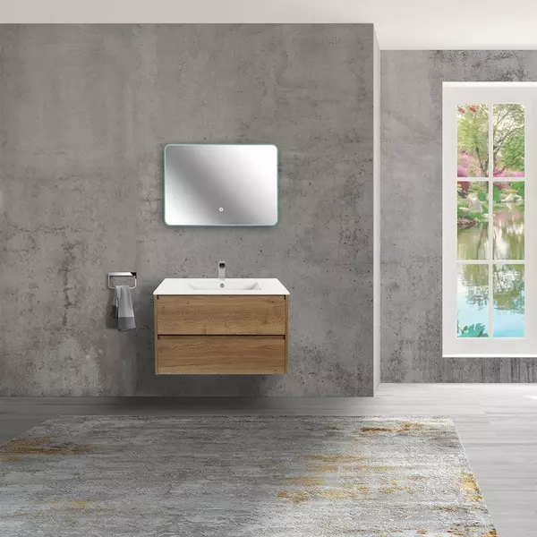 

Мебель для ванной подвесная «Vincea» Gio 80 с 2 ящиками T.Oak
