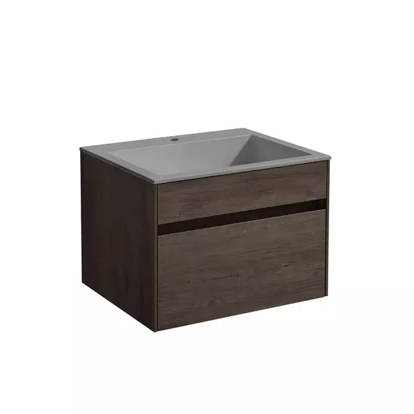 

Тумба с раковиной «Vincea» Chiara 60 с 1 ящиком (VCB-13600G серая) подвесная R.Oak