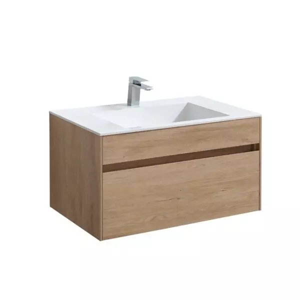 

Тумба с раковиной «Vincea» Chiara 80 с 1 ящиком (VCB-13800W белая) подвесная N.Oak
