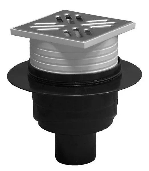 

Трап для душа «PlastBrno» DN50 150/150мм SI5PG01 SI5PG01 вертикальный выпуск хром