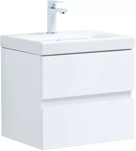 

Тумба с раковиной «Aquanet» Беркли 50 (Moduo 50) подвесная белый глянец