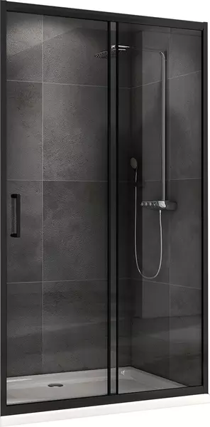 

Душевая дверь «Abber» Schwarzer Diamant AG30180B 180/195 прозрачная/чёрная универсальная