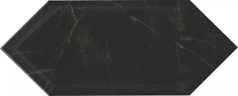 

Настенная плитка «Kerama Marazzi» Келуш Glossy 34x14 грань 35010 чёрный