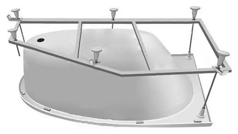 

Каркас под ванну «Azario» Paolina 170/97 универсальный