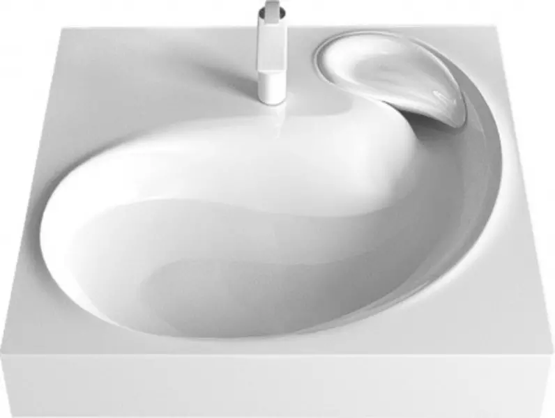 

Раковина над стиральной машиной «Azario» Soft 60/60 CS00078299 литьевой мрамор белая