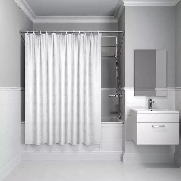 

Штора для ванной «Iddis» Basic B56P118i11 180/180 белая
